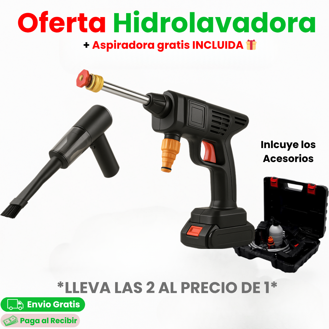 Hidrolavadora + Aspiradora Gratis🎁