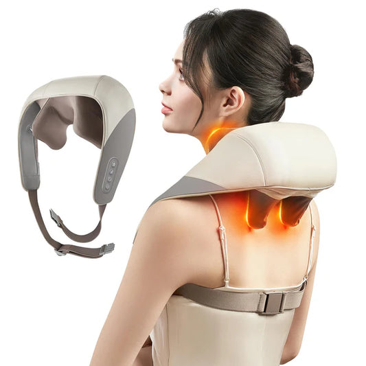 Raynova® -Masajeador Termico de Cuello, Hombros, Cervical y Espalda