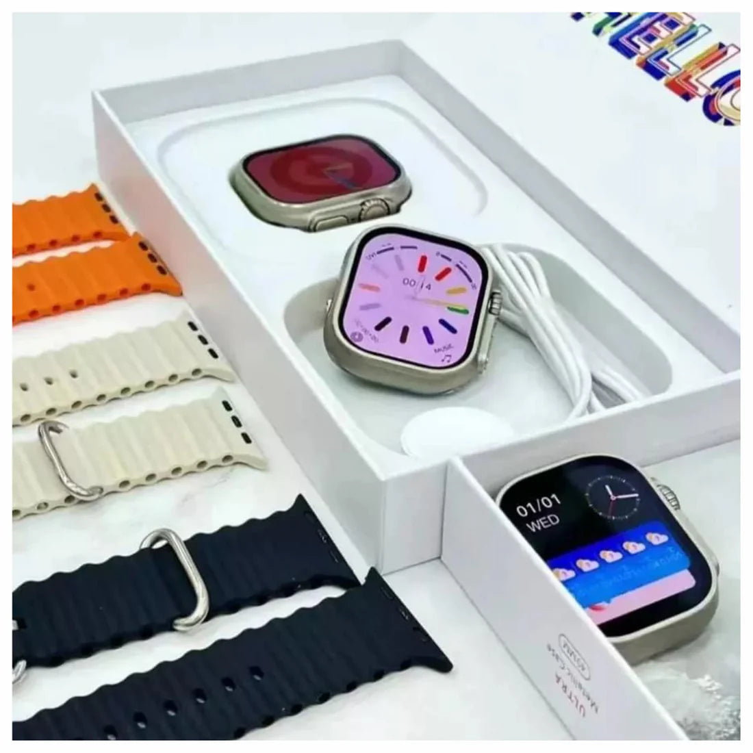 SMARTWATCH T900 ULTRA + 7 CORREAS GRATIS💥🎁