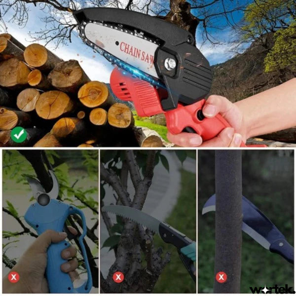 Motosierra portatil 2 baterias + Kit Gratis🎁