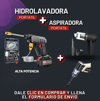 Hidrolavadora + Aspiradora gratis🎁