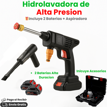 Hidrolavadora Alta Presion con 2 Baterias + Regalo🎁